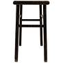 4_Reclaimed Elmwood Console Table, Black more views