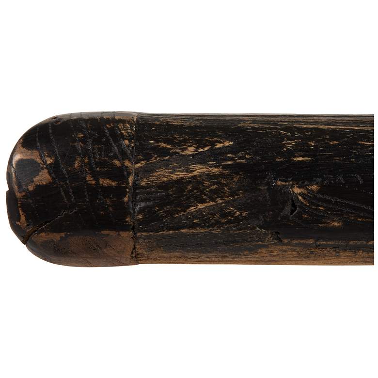 Image 7 Reclaimed Elmwood Console Table, Black more views