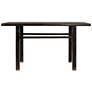Reclaimed Elmwood Console Table, Black