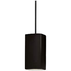 Image1 of Rectangle LED Pendant - Carbon Black - Matte Black - Rigid Stem