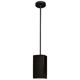 Image2 of Rectangle LED Pendant - Carbon Black - Matte Black - Rigid Stem more views
