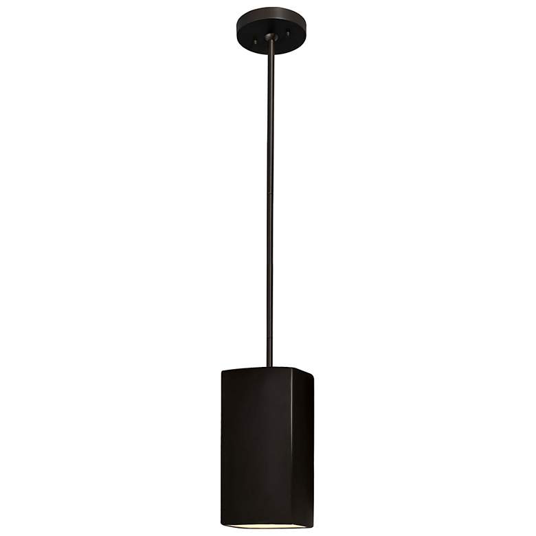 Image 2 Rectangle LED Pendant - Carbon Black - Matte Black - Rigid Stem more views