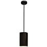 2_Rectangle LED Pendant - Carbon Black - Matte Black - Rigid Stem more views