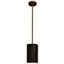 2_Rectangle Pendant - Carbon Black - Dark Bronze - Rigid Stem more views