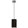 Thumbnail2 of Rectangle Pendant - Carbon Black - Polished Chrome - Rigid Stem more views