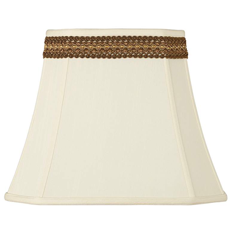 Image 1 Rectangle Shade with Florentine Trim 10x16x13 (Spider)