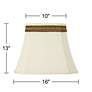 Rectangle Shade with Florentine Trim 10x16x13 (Spider)