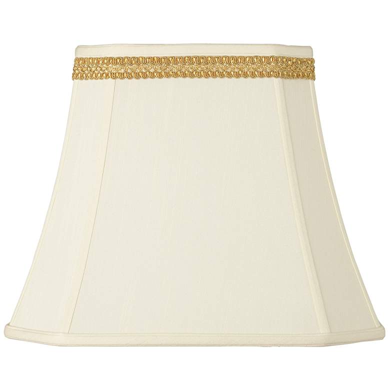 Image 1 Rectangle Shade with Gold Ribbon Trim 10x16x13 (Spider)