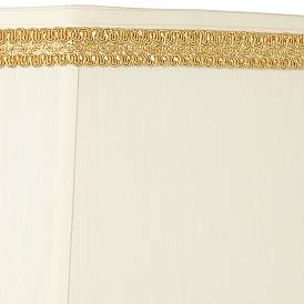 Image3 of Rectangle Shade with Gold Ribbon Trim 10x16x13 (Spider) more views