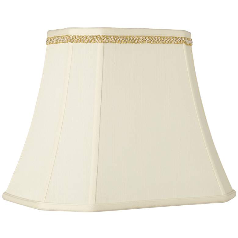 Image 2 Rectangle Shade with Gold with Ivory Trim 10x16x13 (Spider) more views