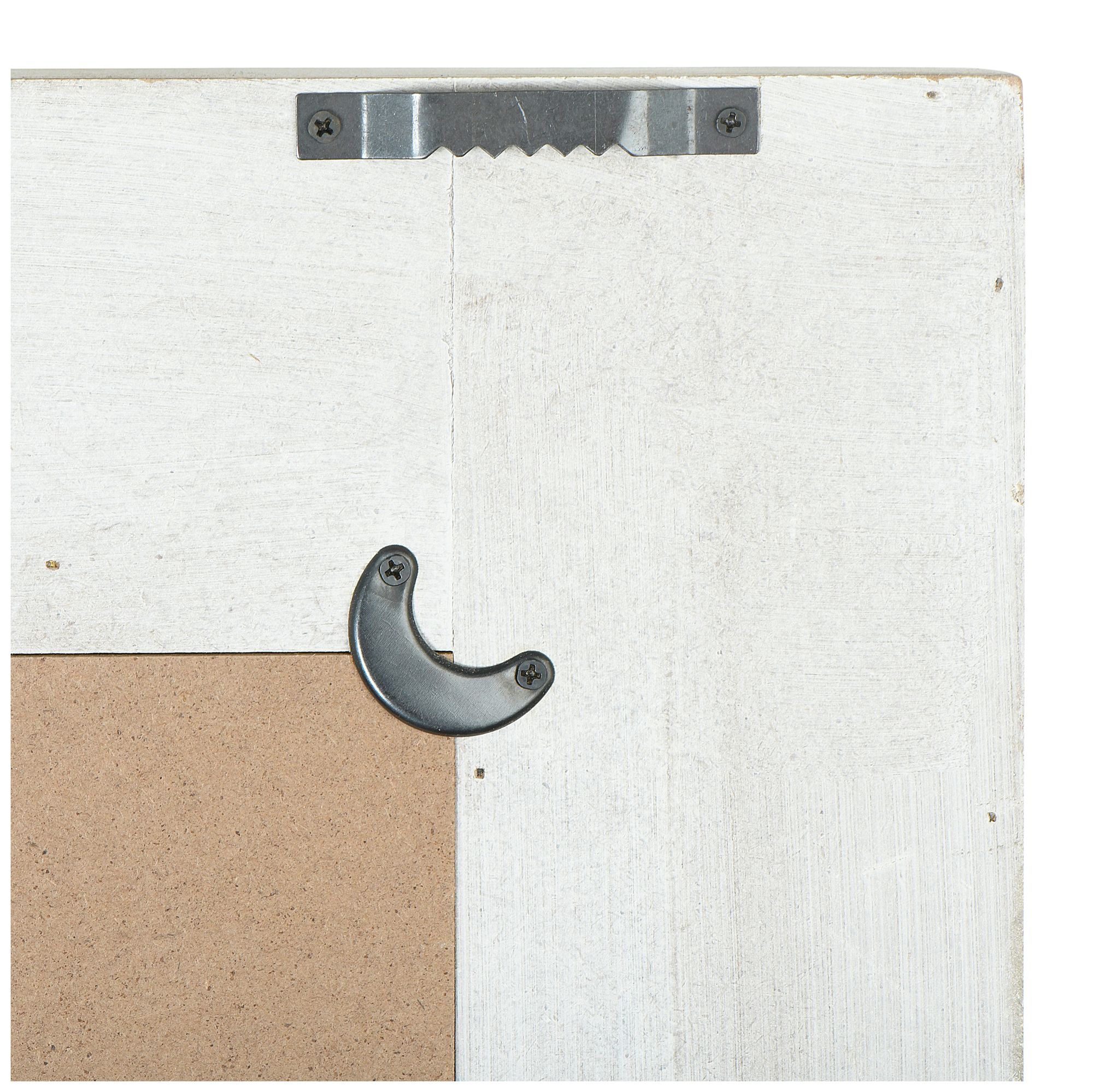 Image 6 Rectangle Wood Framed Wall Mirror with Rattan Detail, Natural more views