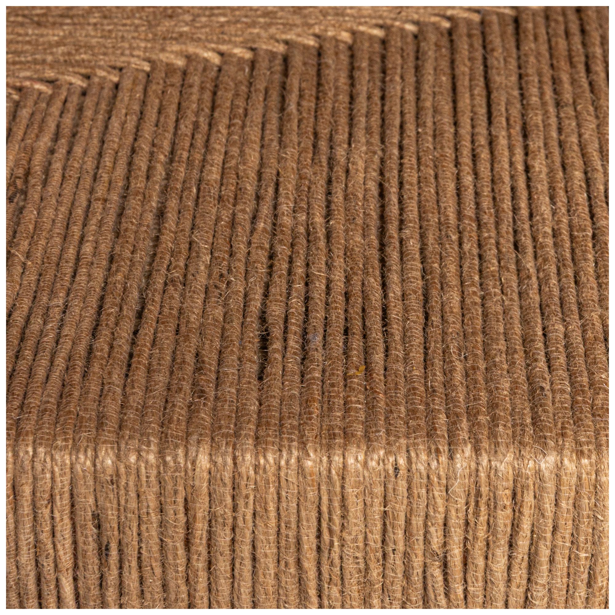 Image 5 Rectangular Acacia Wood and Jute Coffee Table, Natural more views