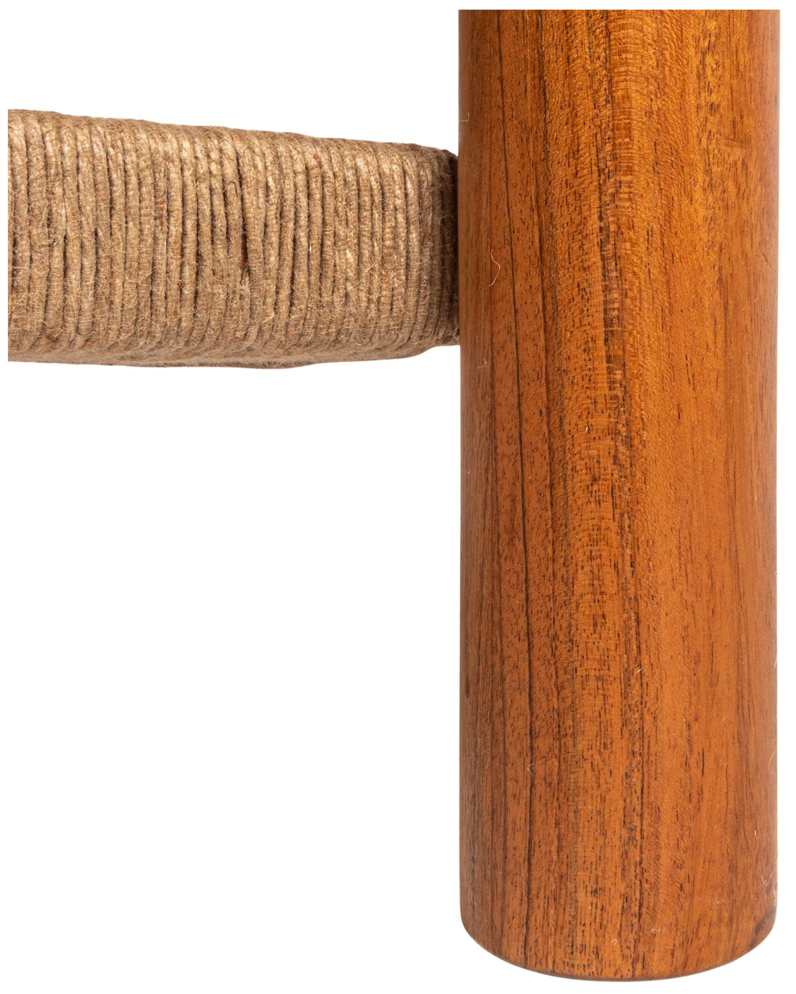 Image 6 Rectangular Acacia Wood and Jute Coffee Table, Natural more views