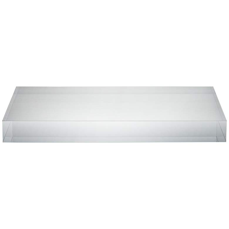 Image 3 Rectangular Acrylic 9 1/2" x 6 1/2" x 1" Lamp Base Riser more views