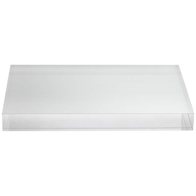 Image 4 Rectangular Acrylic 9 1/2 inch x 6 1/2 inch x 1 inch Lamp Base Riser more views