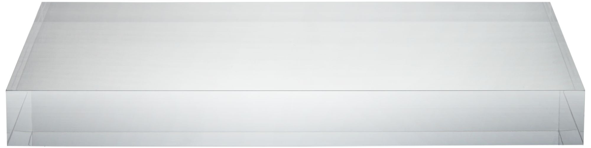 Image 3 Rectangular Acrylic 9 1/2" x 6 1/2" x 1" Lamp Base Riser more views