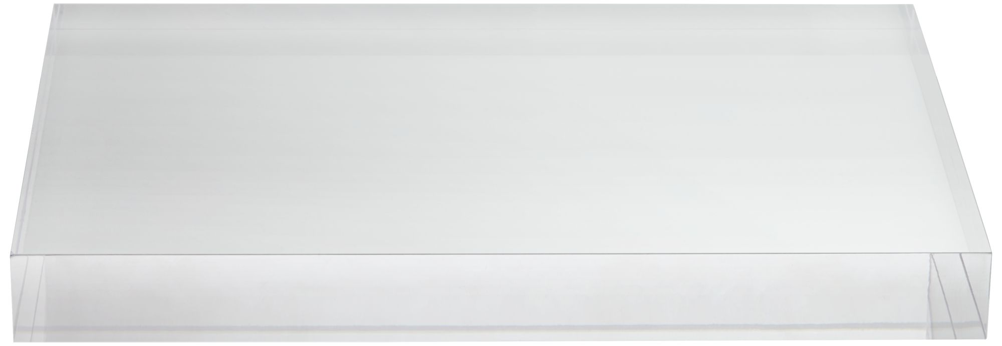 Image 4 Rectangular Acrylic 9 1/2" x 6 1/2" x 1" Lamp Base Riser more views