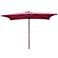 Rectangular Autumn Red Market Table Umbrella