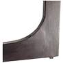 4_Rectangular Mango Wood Coffee Table with Modern Trestle Base, Black Walnut more views