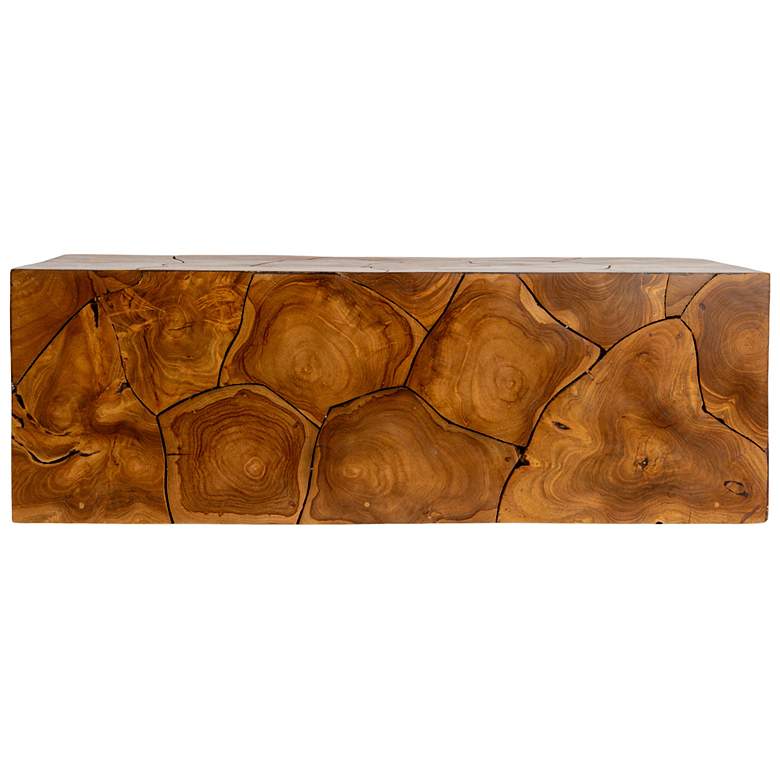 Image 4 Rectangular Teak Root Slice Coffee Table more views