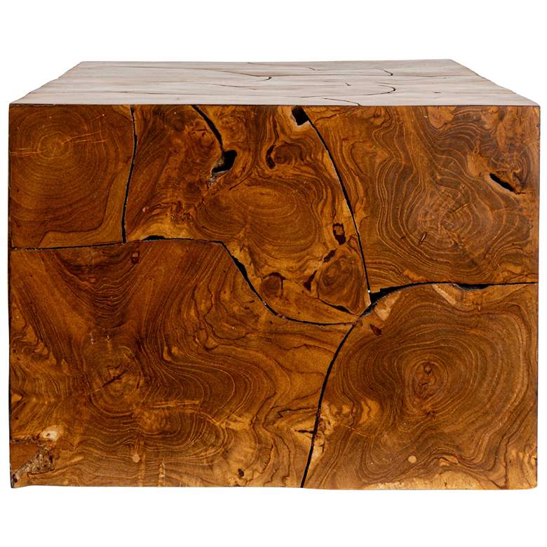 Image 5 Rectangular Teak Root Slice Coffee Table more views