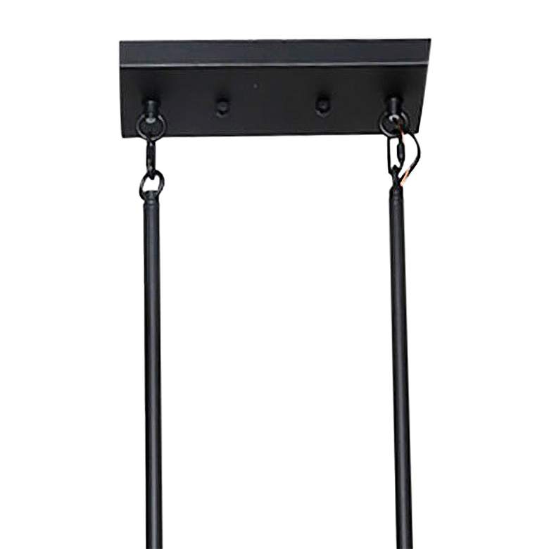 Image 2 Recto 31 1/2" Wide Matte Black 6-Light Island Chandelier more views