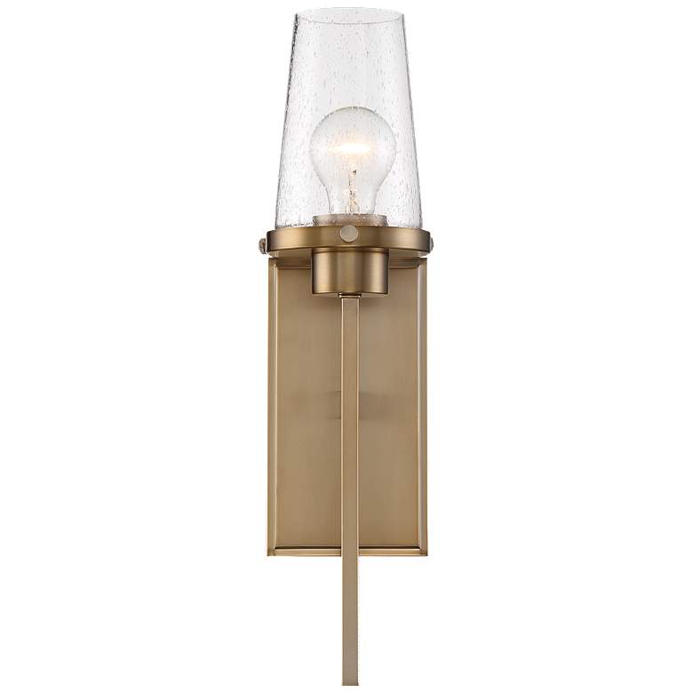 Image 1 Rector; 1 Light; Wall Sconce; Burnished Brass Finish with Clear Glass