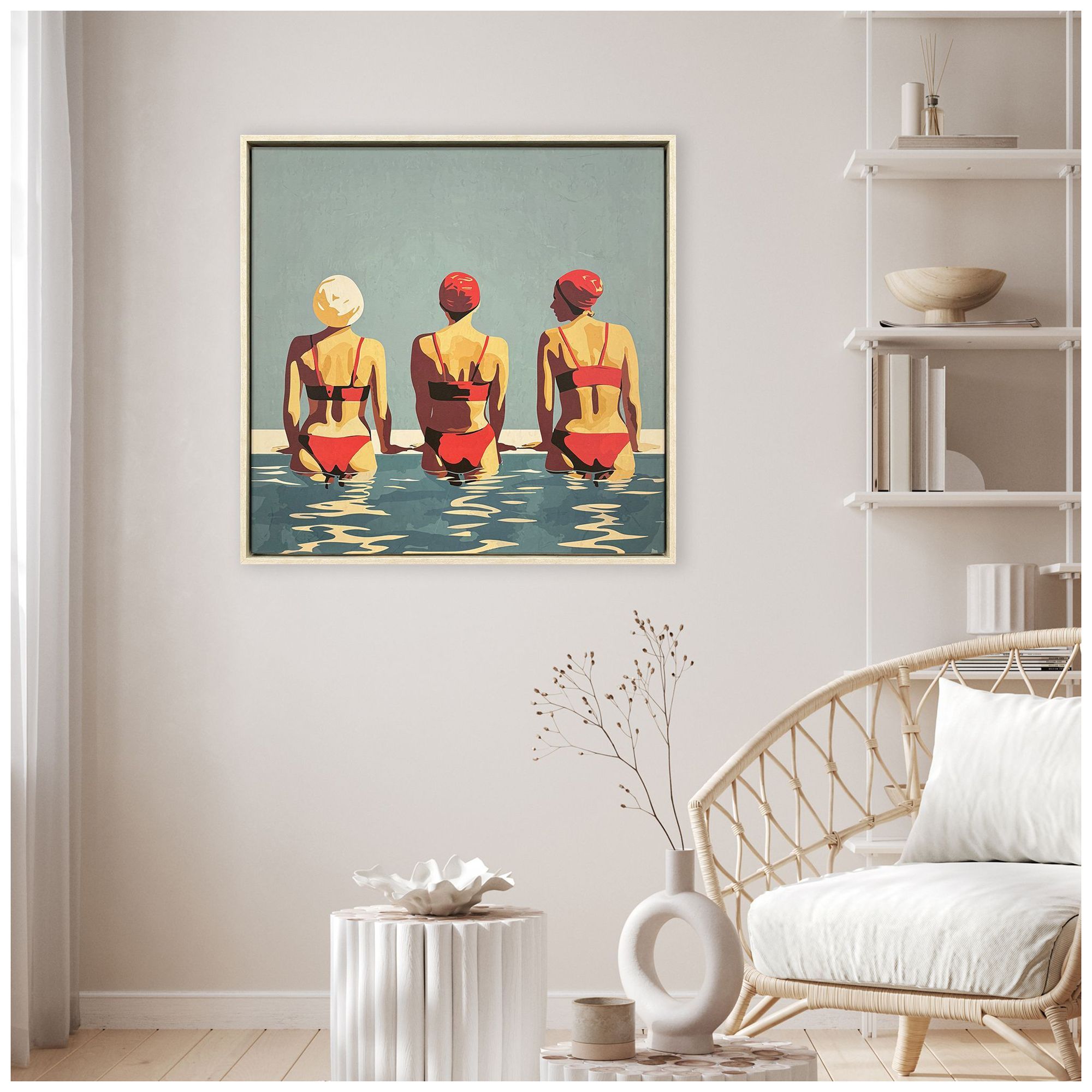 Image 4 Red 42"W x 42"H Canvas more views