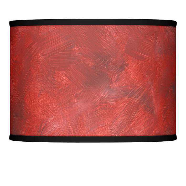 Image 1 Red Abstract Giclee Glow Lamp Shade 13.5x13.5x10 (Spider)