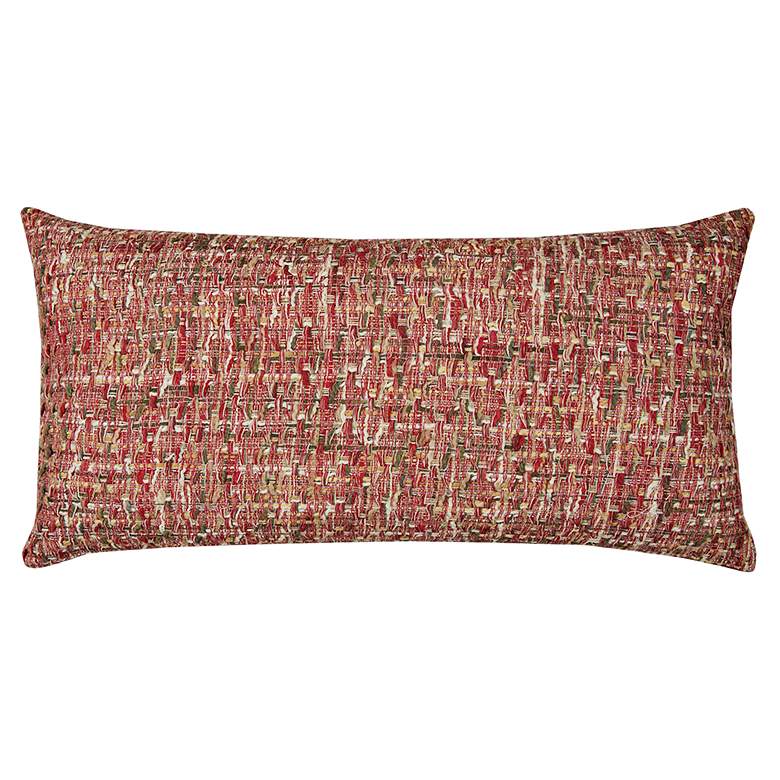 Image 1 Red All Over Threaded 26 inch x 14 inch Decorative Filled Pillow