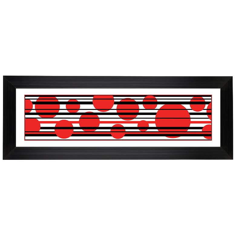 Image 2 Red Balls Giclee 52 1/8" Wide Wall Art