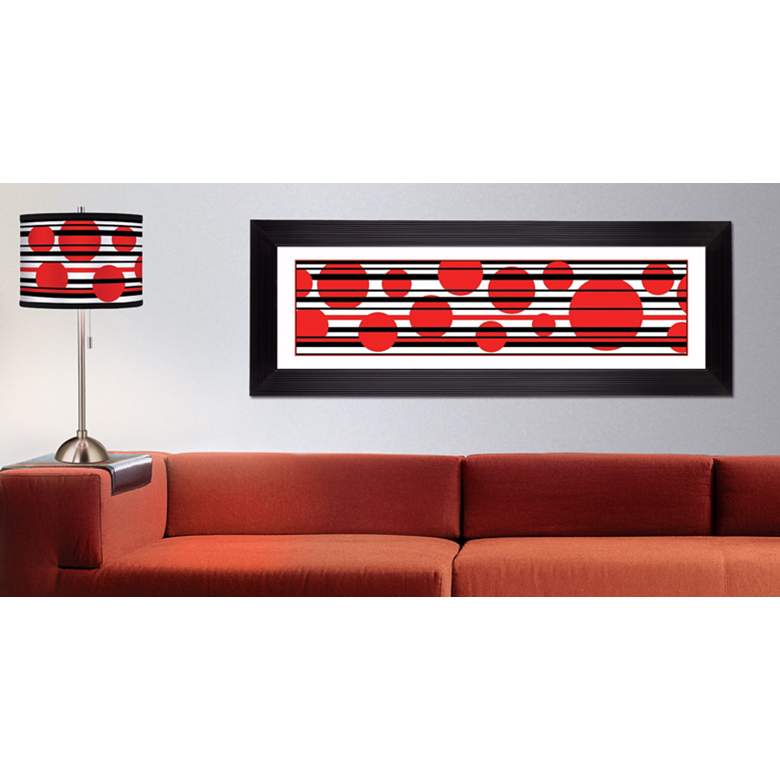 Red Balls Giclee 52 1/8 inch Wide Wall Art