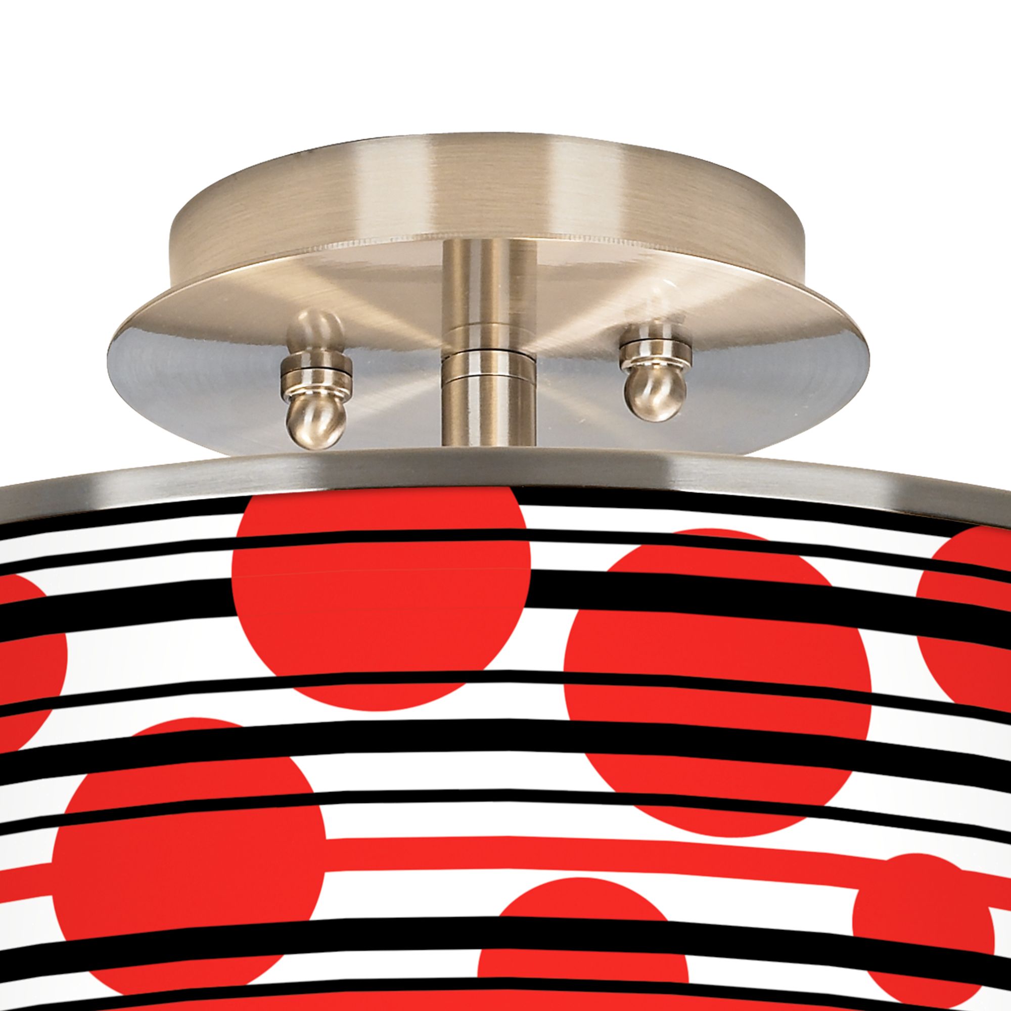 Image 2 Red Balls Giclee Glow 14" Wide Ceiling Light more views