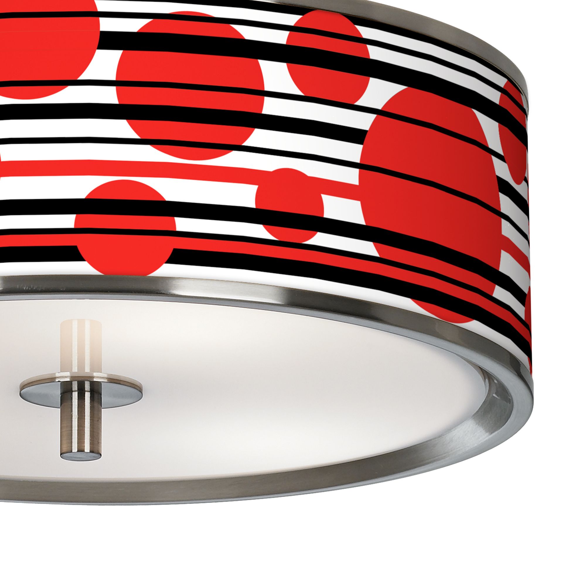 Image 3 Red Balls Giclee Glow 14" Wide Ceiling Light more views