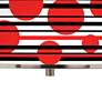 Red Balls Giclee Glow 16" Wide Pendant Light