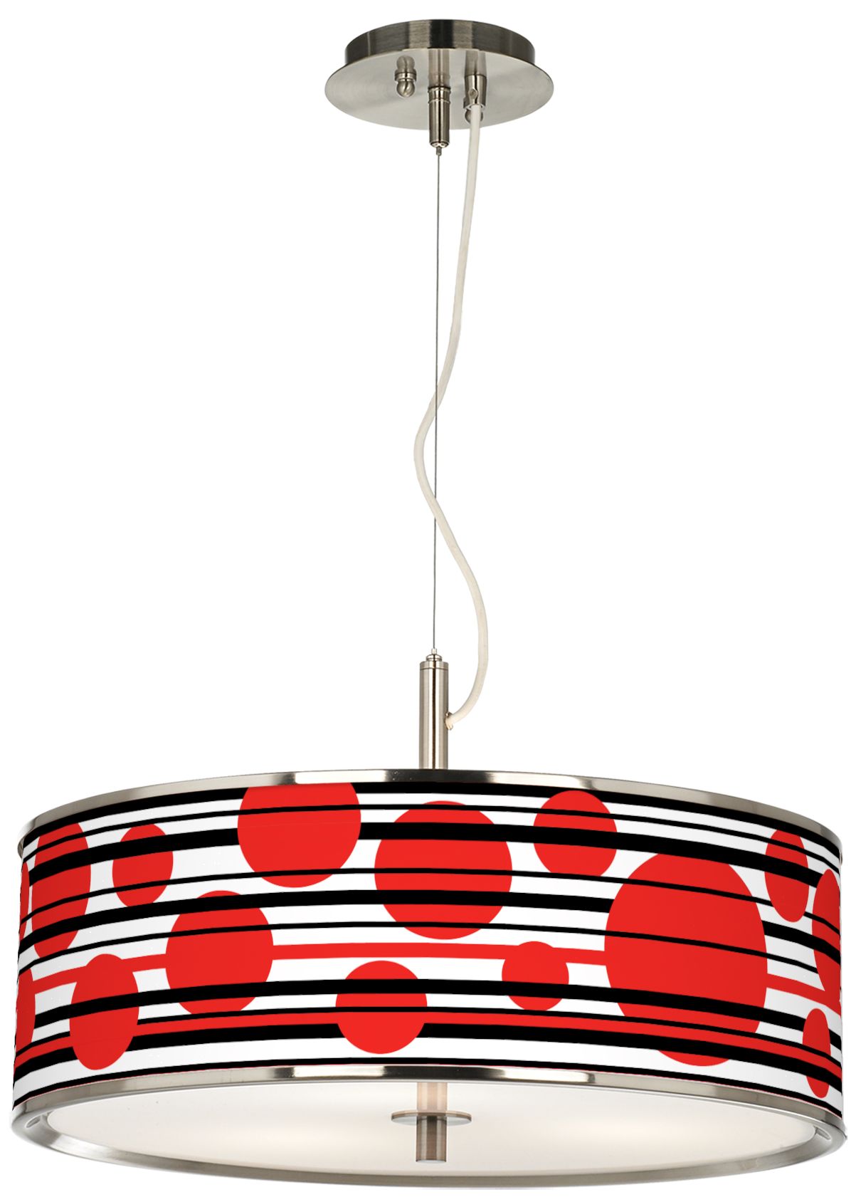 Image 4 Red Balls Giclee Glow 20" Wide Pendant Light more views