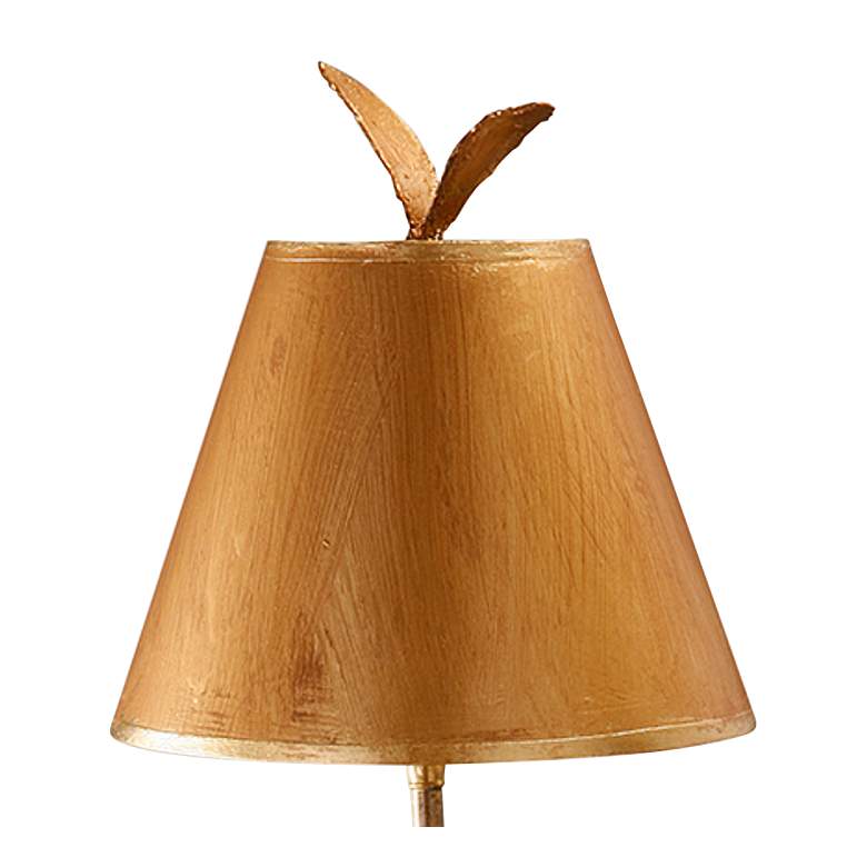 Image 2 Red Bell Gold Leaf Steel Leaves Buffet Table Lamp more views