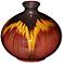 Red Canyon 9" High Glazed Ceramic Vase