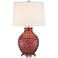 Red Glass Mosaic Jar Table Lamp