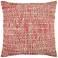 Red Heathered 22" Square Decorative Down Filled Pillow