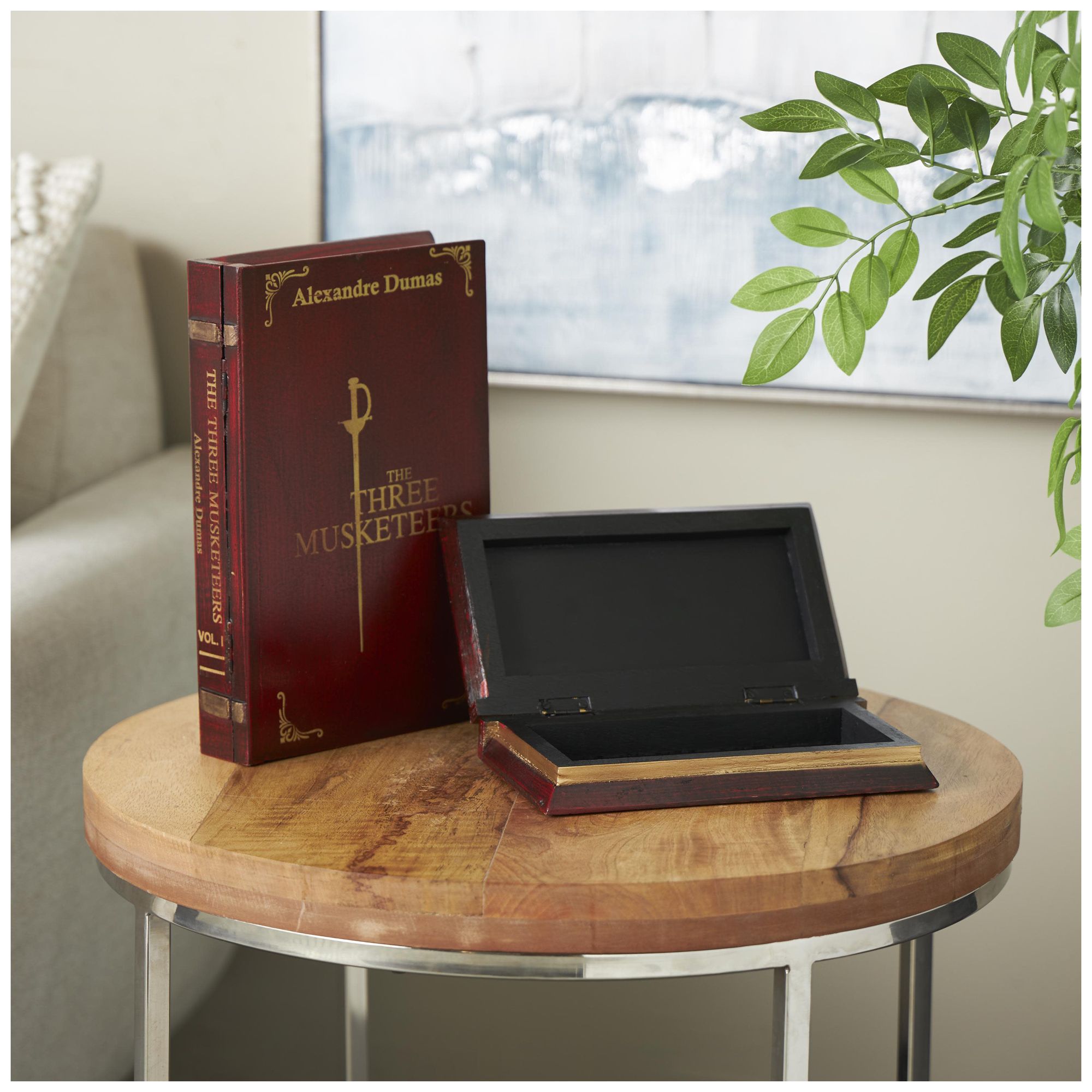 Image 4 Red Mango Wood Traditional Box, S/2 11", 9"W more views