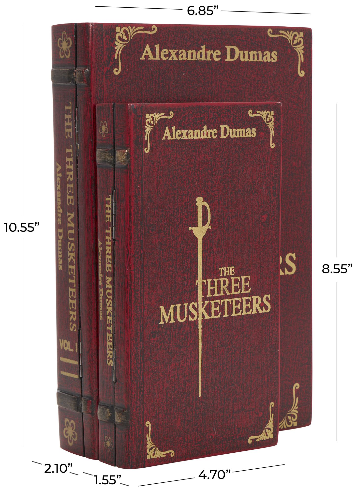 Image 7 Red Mango Wood Traditional Box, S/2 11", 9"W more views