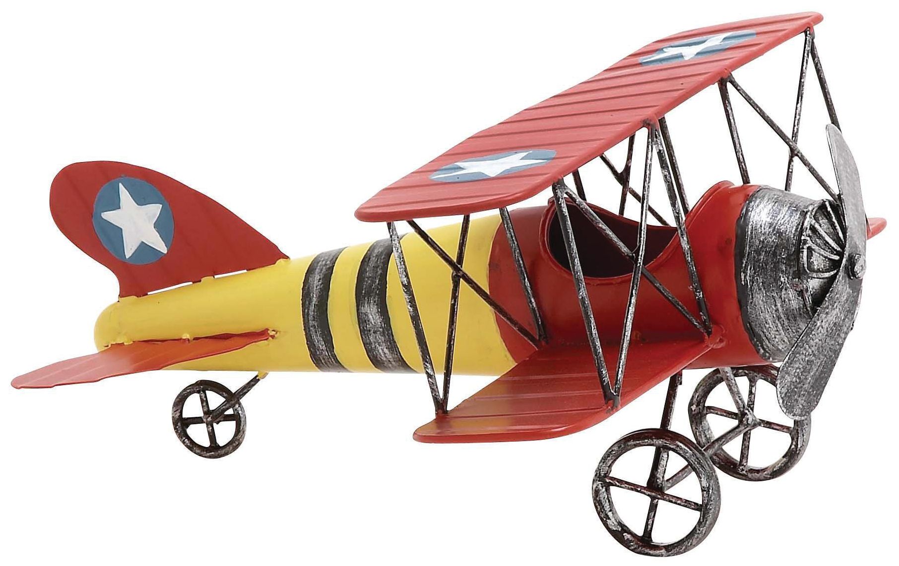 Image 2 Red Metal Vintage Wall Decor, 12" x 11" x 6"