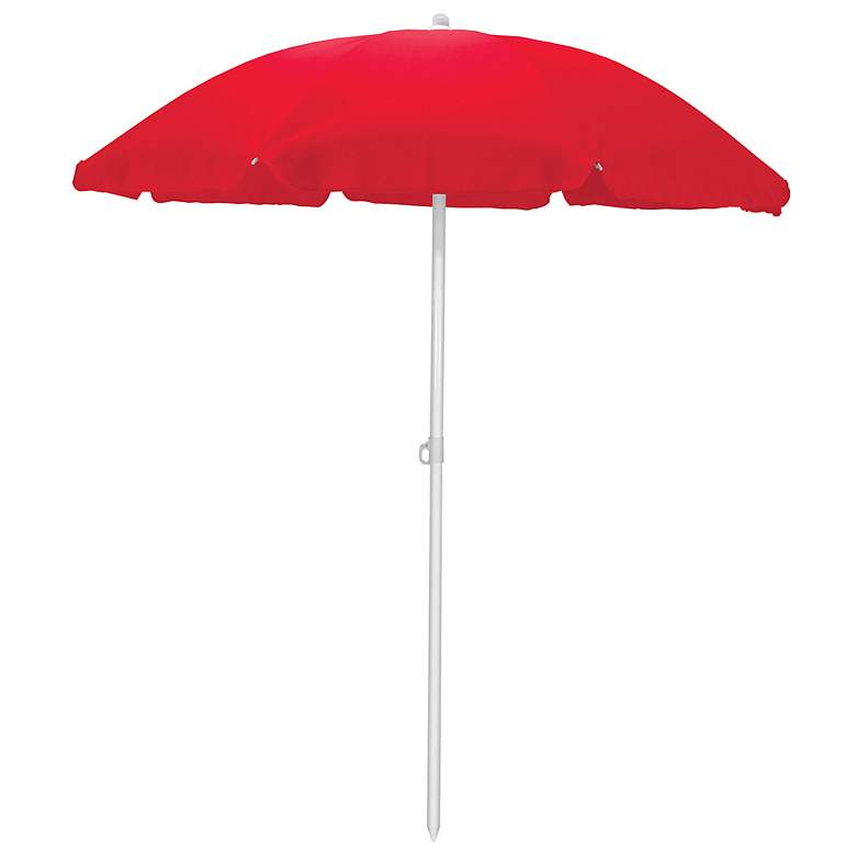 Image 1 Red Portable 5 1/2&#39; Patio Umbrella