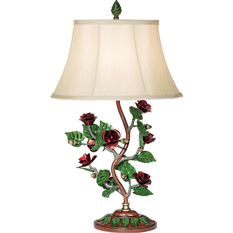 Image 1 Red Rose Table Lamp