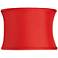 Red Silk Oval Lamp Shade 14/9x14/9x10 (Spider)