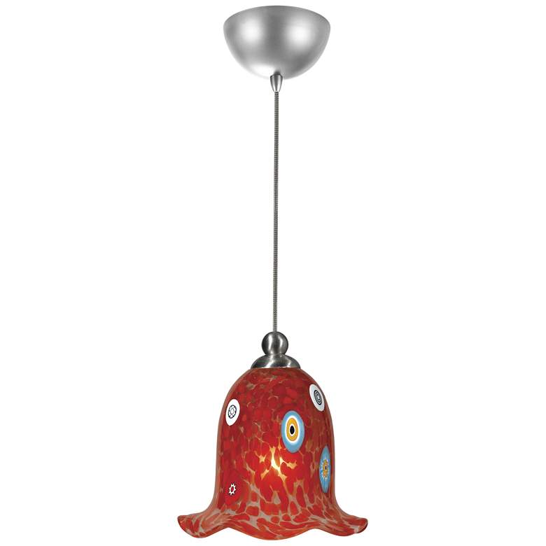 Image 3 Red Spot Confetti 4 3/4" Wide Steel Low Voltage Mini Pendant more views