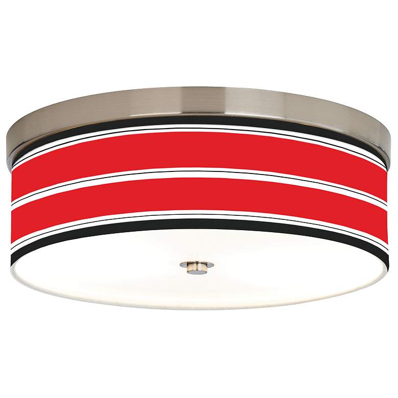 Image 1 Red Stripes Giclee Energy Efficient Ceiling Light