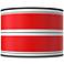 Red Stripes Giclee Round Drum Lamp Shade 15.5x15.5x11 (Spider)