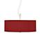 Red Textured Faux Silk 20" Wide Pendant Chandelier